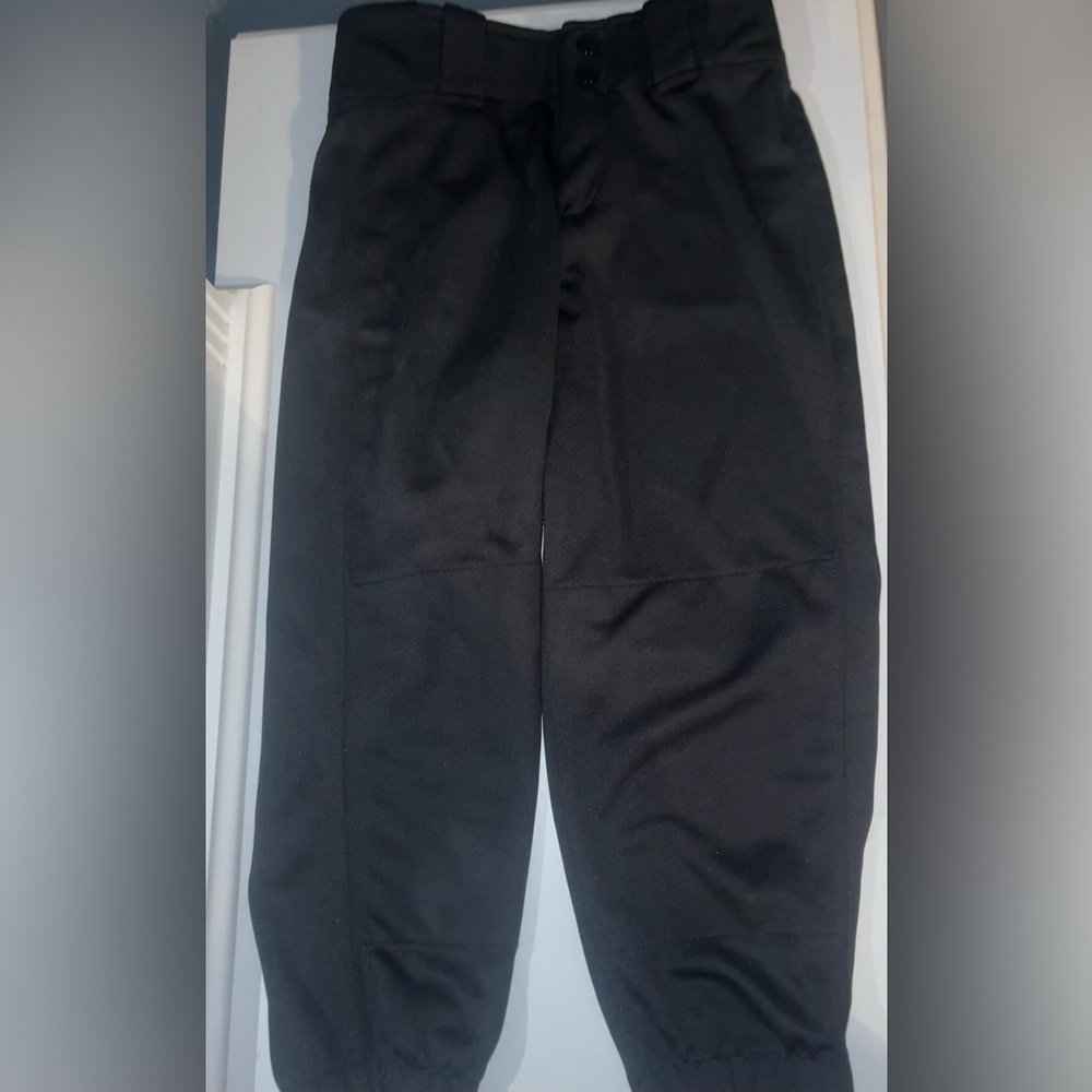 BOOMBAH Softball Pants 24 - Youth Small - Black - EUC